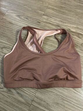 Joy Lab Mauve Brown Racerback Sports Bra Medium Support